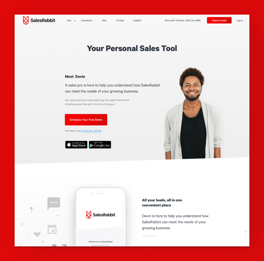 SalesRabbit product interface overview